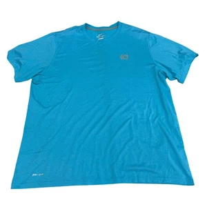 T-shirt Nike Dri Fit Kevin Durant KD logo blu acqua SS, taglia XXL - Foto 1 di 6