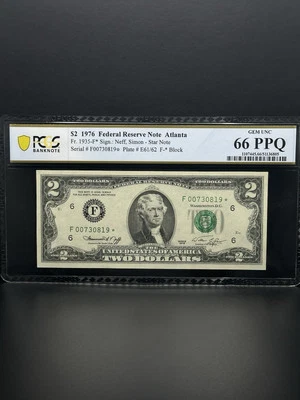 1976-$2 DOLLARS BILL STAR NOTE Very Nice Piece For Your Collection. - Image 1 of 2