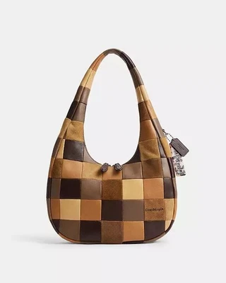 Coachtopia Alter Ego Crescent Checkerboard Browns 单肩包 - 全新带标签  — 第 1/4 张图片