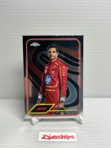 🏎️ Sainz #4 – 2024 Topps Chrome F1 Base Card – Chrome Shine 🌟 - Picture 1 of 2