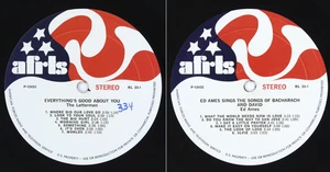 C1970 AFRTS The Lettermen Ed Ames Bacharach David Pop Standards Armed Forces LP - Picture 1 of 10