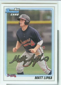 Matt Lipka Atlanta Braves 2010 Bowman Draft Baseball - Picture 1 of 1