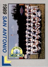 1989 San Antonio Missions Best Ltd Ed #28 Team photo Checklist