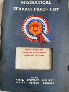 BMC Morris Minor Manual , See My Other BMC Manuals On E Bay - Picture 1 of 2