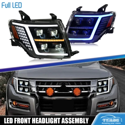 Dynamic LED Headlights Assembly For Mitsubishi Pajero Montero V93 V97 2009-2021 - Image 1 of 4