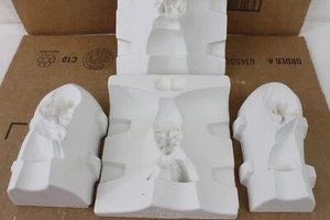 Ceramic Slip Mold 4 Piece McNees Grandpa Old Man Head Bust M-691 Cast Casting - Picture 1 of 10