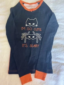Komar Kids halloween long sleeve top shirt Black and Orange size 8 - Picture 1 of 6