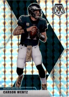 2020 Mosaic Prizm CARSON WENTZ Philadelphia Eagles #160 - Image 1 of 2