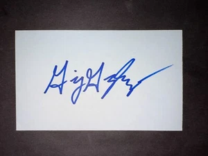 Gio Gonzalez, A's (2008 Debut) SIGNED 3x5 Index Card (HS) - Imagen 1 de 1