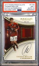 2017 Immaculate Patch Autograph #P-TM Thomas Muller 45/50 PSA 7