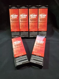L'Oreal Excellence HiColor HiLights Magenta 1.2 oz for Dark Hair Only (6 Pack) - Picture 1 of 1
