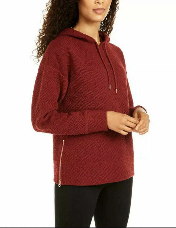 Ideology Womens Red Cozy Comfy Comfortable Hoodie Loungewear M BHFO 2602