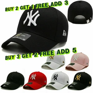 Unisex New York NY Yankees Baseball Men Women Hat Sport Snapback Cap Cotton UK` - Picture 1 of 45