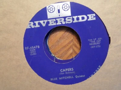 RIVERSIDE 45 RECORD/BLUE MITCHELL/CAPERS/TURQUOISE/ EX/EX+ JAZZ - Image 1 of 2