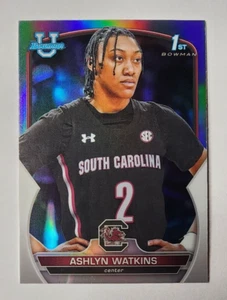 2022-23 Bowman Chrome University 1st ASHLYN WATKINS Chrome Refractor #73 - Picture 1 of 6