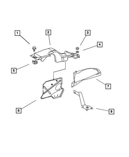 Cubierta de entrada de aire de combustible genuina Mopar 2003-2006 Dodge Sprinter 2500 5120028AA Foto 1 de 3