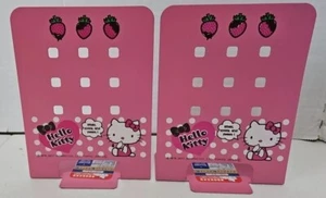 RARE HELLO KITTY METAL BOOKENDS PINK SET OF 2 Sanario - Picture 1 of 4