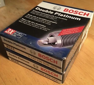 EIGHT (8) Bosch 8111 Spark Plugs OE Fine Wire DBL Platinum PN# 02422366280P6 NEW - Picture 1 of 1