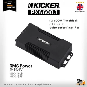 Kicker PXA600.1 PX 600W Mono Klasse D Auto Subwoofer Verstärker Wasserdicht Amp - Bild 1 von 5