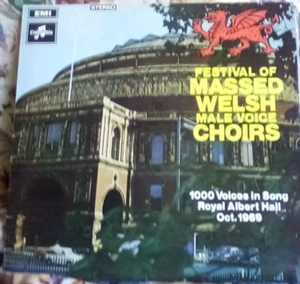 BAG 2 -1 X CLASSICAL RECORD FESTIVAL OF MASSED WELSH MALE VOICE CHOIRS OCT 1969 - Picture 1 of 3