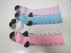 Copper Life 4-pack Women's Over the Calf Socks Size M Colorful - Picture 1 of 4