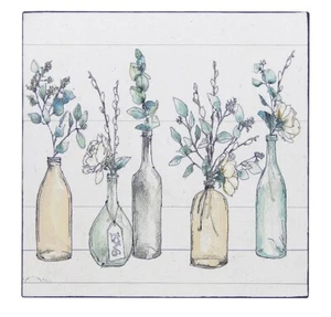 Granja Letrero Rústico Estante Cuidador Pared Arte Decoración Estampado Botellas Plantas 5" x 5 - Imagen 1 de 4