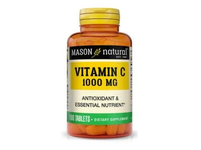 100 Tablets Vitamin C 1000 mg 100 TABLETAS VITAMINA C 1000MG ASCORBIC ACID - Image 1 of 3