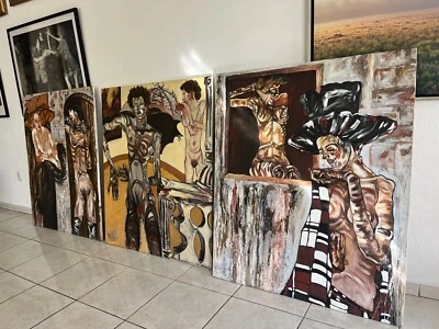 Alberto Moran Artista Cubano Cuba Pinturas Egon Schiele Inspirado Arte Cubano Foto 1 de 4