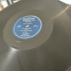 1949 TERRITORY JAZZ Frankie Schenk Orch 78 rpm ROCKETTE #3 F-L-O-R-D-A E+ - Picture 1 of 4