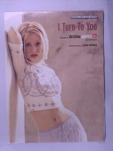 Christina Aguilera Sheet Music Original I Turn To You RCA Records Promo 2000 - Picture 1 of 14