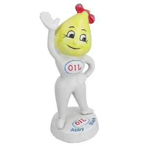 Female Esso Blue Oil Paraffin Money Cast Iron Coin Cash Money Bank Box logo - Picture 1 of 5