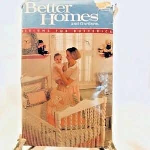 #0470 Butterick Crib Bedding Quilt Nursery Sewing pattern VINTAGE uncut - Picture 1 of 4