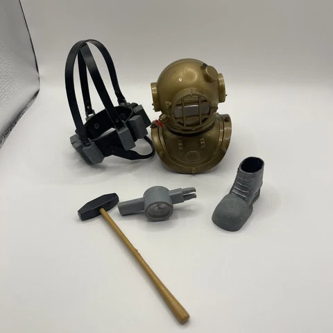 vintage gijoe 1964 Hasbro Deep Sea Diver Lot 70% Complete Cover