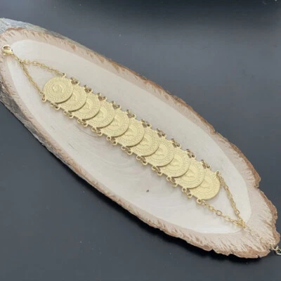 Ceyrek Altin Bileklik Bilezik Münzen Gold Armband 22 Ayar Altin Kaplama Atatürk - Bild 1 von 4