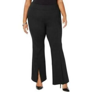 INC Womens Plus Size Slit Front Casual Trouser Pants - Picture 1 of 9
