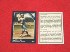 BABE RUTH RED SOX 1991-92 CONLON TSN COLOR PROTOTYPES #145 (B-1243)