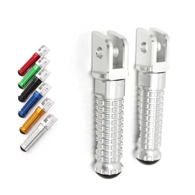 Clavijas delanteras CNC plateadas MPRO aptas para Buell XB12R Firebolt 04+ Foto 1 de 4