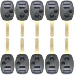 Lot10 Remote Key Shell Case for Honda Accord Civic Uncut Blade 3BTS 2005-2014 - Imagen 1 de 7