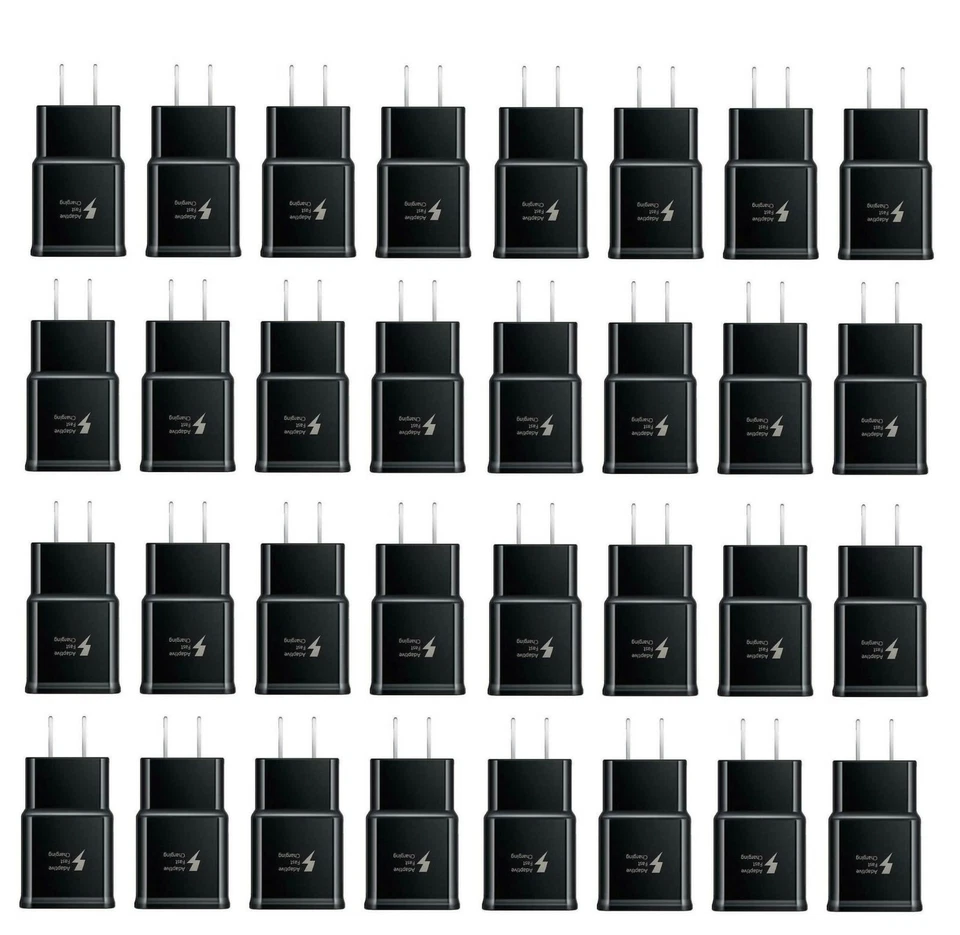 LOTE 100X ADAPTADOR CARGADOR PARED USB RÁPIDO ADAPTATIVO PARA Universal Samsung LG Moto Foto 1 de 1