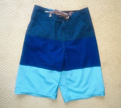 VOLCOM Boardies Hybrid Blue 2-Tone Board Shorts Size 23 Slim 10Y - Image 1 of 2