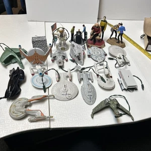 Schiffe von Star Trek Punze Andenken Ornamente Posten von 19 Vintage - Bild 1 von 17