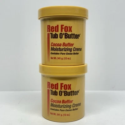 Red Fox Tub O'Butter Cocoa Butter Moisturizing 10.43oz - Lot of 2 - New - Image 1 of 4