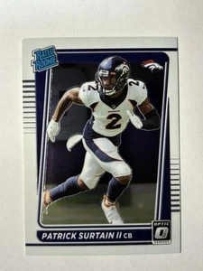 2021 Donruss Optic #244 Patrick Surtain II RC Denver Broncos - Picture 1 of 2
