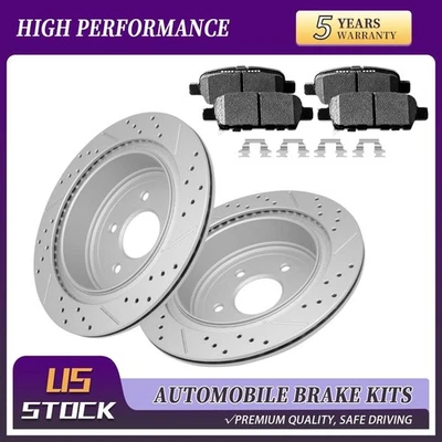 适用于英菲尼迪 FX35 FX37 FX45 JX35 M56 Q60 Q70 QX60 后钻制动转子垫 — 第 1/4 张图片