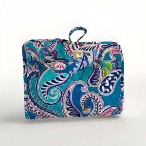 NWOT Vera Bradley Hanging Organizer Travel Makeup Waikiki Paisley Blue Purple - Picture 1 of 5