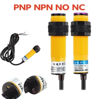Inductive Proximity Sensor Switch E3F-DS30 PNP NPN NO 2/3 Wire Infrared Diffuse - Image 1 of 4