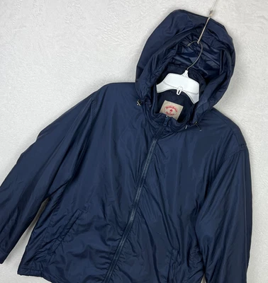 Brooks Brothers Red Fleece Jacket Mens Large Windbreaker Hooded Blue Bomber - Image 1 of 4