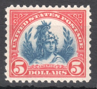 US #573 MINT $5 Freedom Statue MNHOG MINT - Image 1 of 2