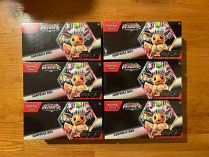 🚨6 Stück🚨 Pokemon Prismatic Evolutions Überraschungsbox Brandneu Sealed - Bild 1 von 6