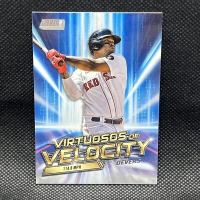 Rafael Devers 2023 Topps Stadium Club Virtuosos of Velocity VV-16 Boston Red Sox - Image 1 of 2